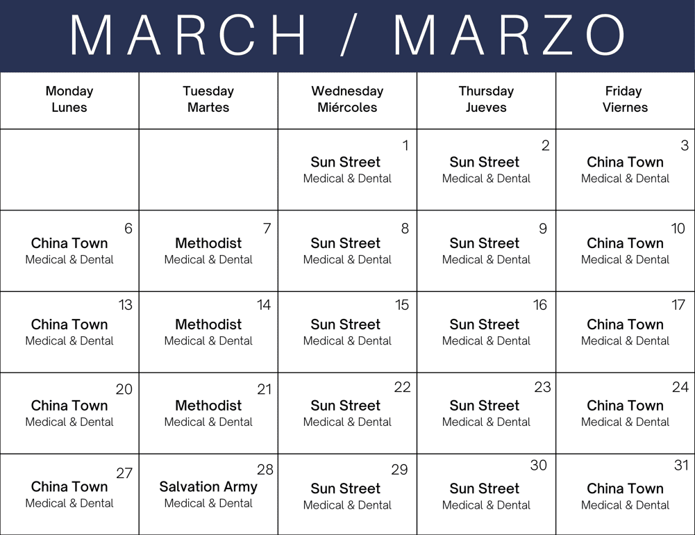MARCH Calender
